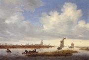 RUYSDAEL, Salomon van A View of Deventer oil on canvas